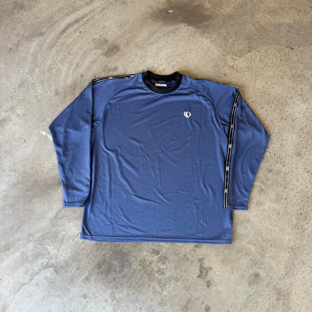 Y2K Blue Pearl Izumi Cycling Long Sleeve Shirt